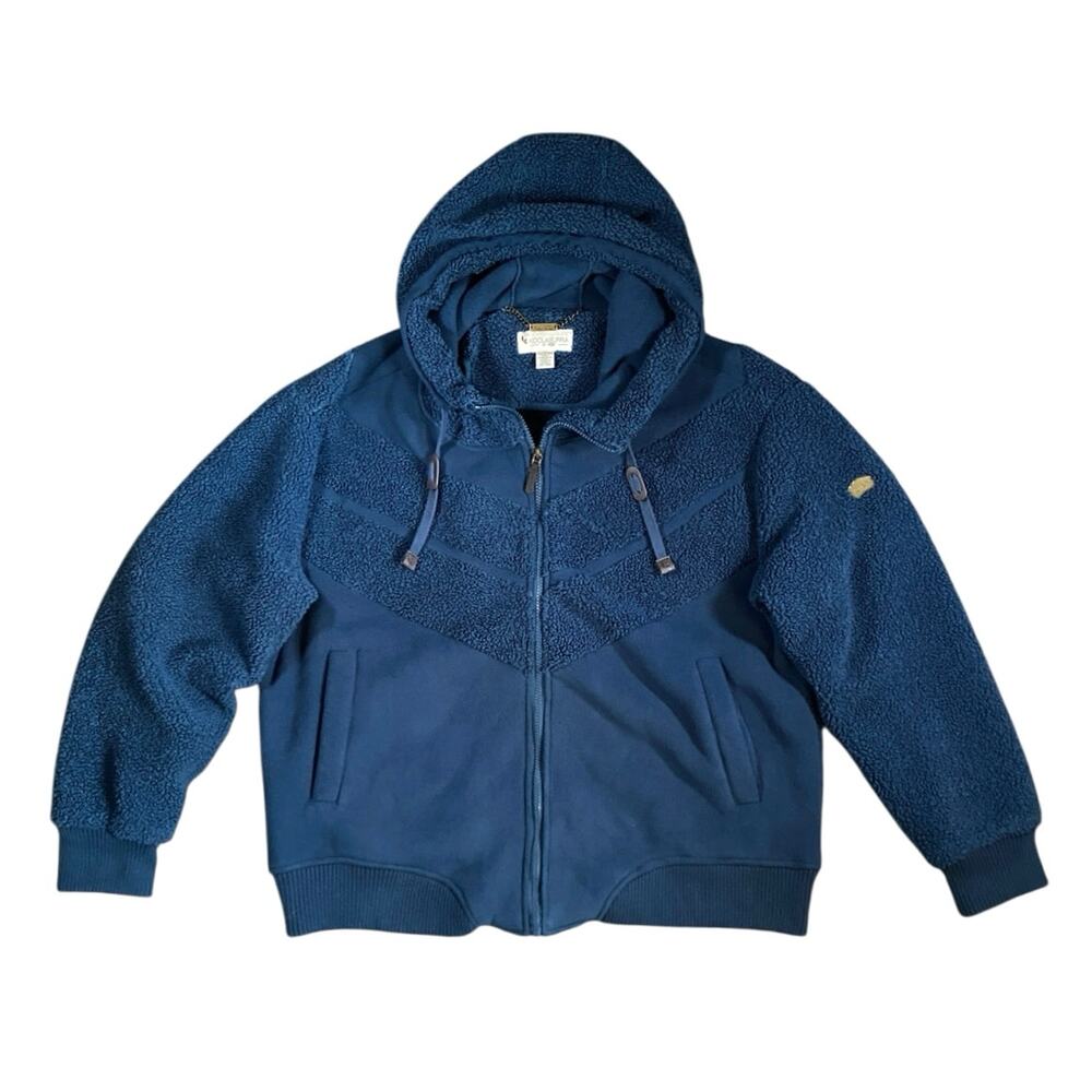 Ugg x Koolaburra Chevron Deep Pile Fleece Zip Jacket - XL